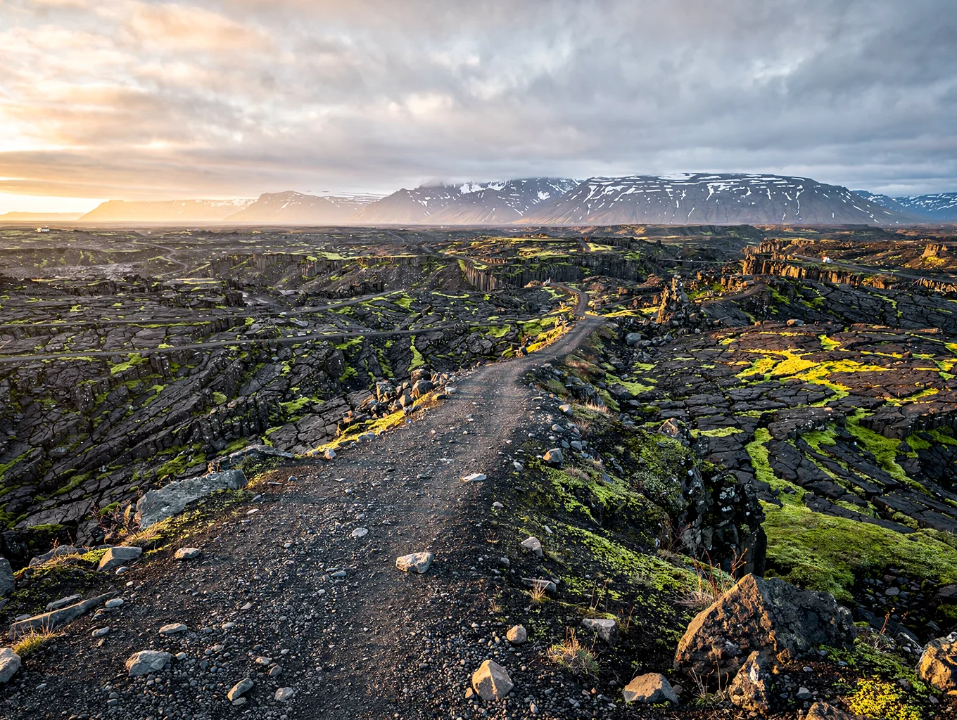 Black volcanic sands meeting turquoise glacial rivers in the Icelandic highlands